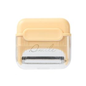 Fruit Peeler Magnetic Design Non-slip Sharp Peeling Fruit Grater Double-sided Blade Vegetable Potato Peeler Kitchen Gadget (Color: YELLOW)
